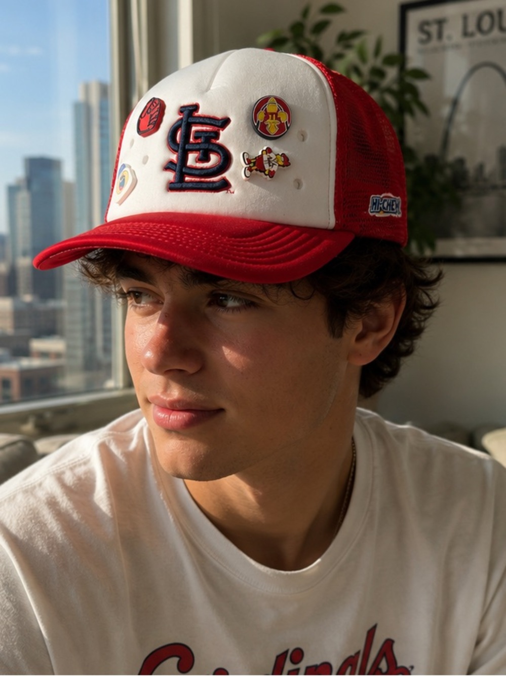 NEW GIFT STL Cardinals Baseball snap back hat with Jibits Hi chew M **2 for 20*